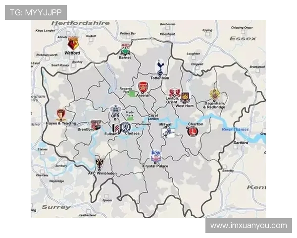 英超球队所在地城市地图及地理分布概览